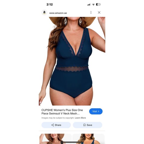Cupshe Swimsuit Size 3XL - Picture 1 of 6